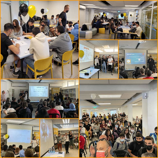 Pictures from the hackathon of Teddy Kollek High School in Jerusalem led by Galit Zamler